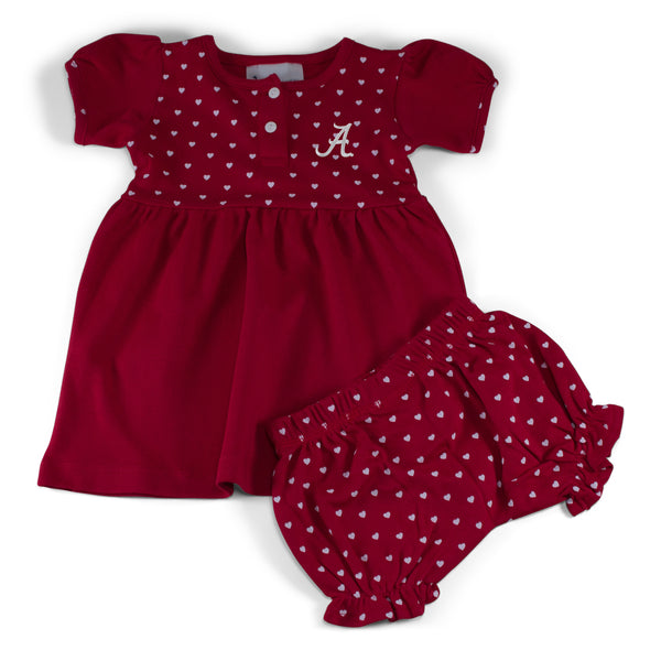 Alabama Girl's Heart Dress with Bloomers – Two Feet Ahead