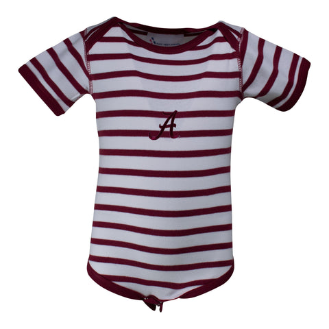 Two Feet Ahead - Alabama - Alabama Stripe Lap Shoulder Creeper