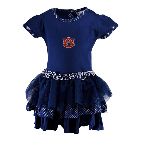 Two Feet Ahead - Auburn - Auburn Pin Dot Tutu Dress