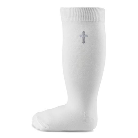 Two Feet Ahead - Socks - Christening Opaque Knee Sock (8605)