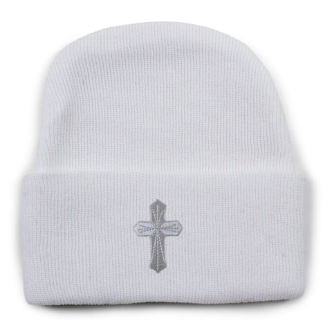 Two Feet Ahead - Accessories - Christening Newborn Knit Cap