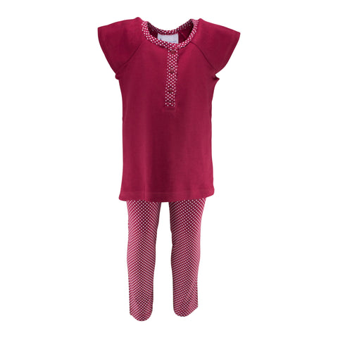 Two Feet Ahead - Infant Clothing - Girl's Pin Dot Shirt & Legging
