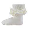 Two Feet Ahead - Socks - Girl's T-Shirt Ruffle Sock (1460)