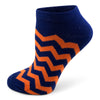 Two Feet Ahead - Socks - Women's Chevron Footie (11278)
