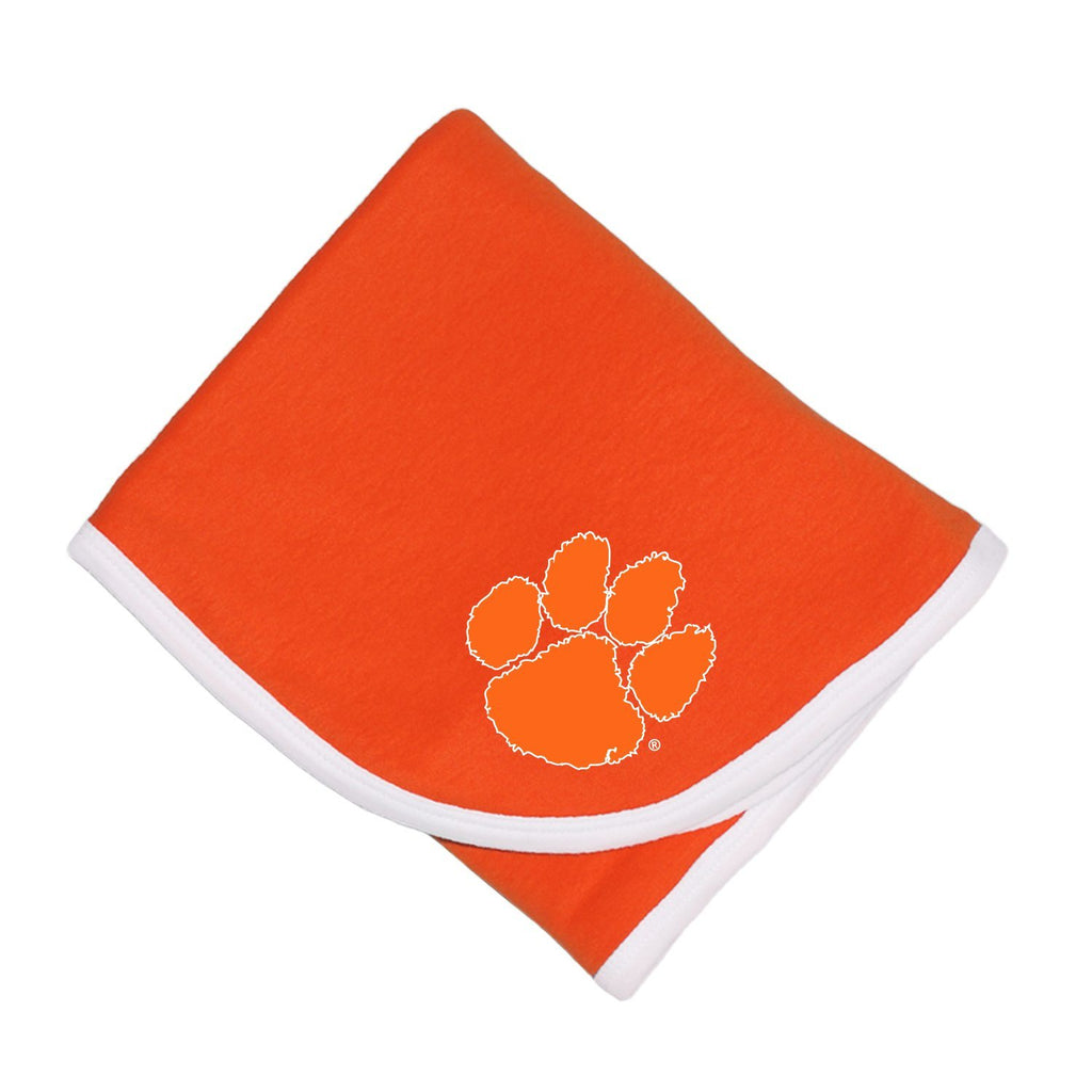 Clemson baby top blanket