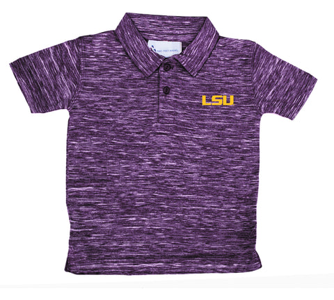 LSU TODDLER SPACE DYE GOLF POLO (271)