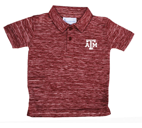 Two Feet Ahead -  - TEXAS A&M SPACE DYE GOLF POLO