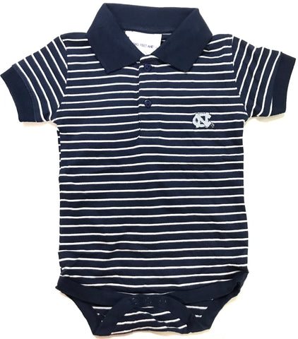 Two Feet Ahead - North Carolina - University of North Carolina Jersey Stripe Golf Creeper