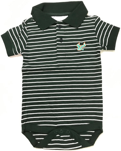 Two Feet Ahead - South Florida - South Florida Jersey Stripe Golf Creeper