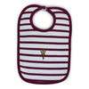 Two Feet Ahead - Arizona State - Arizona State Infant Stripe Knit Bib