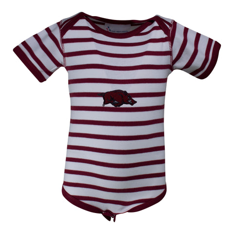 Two Feet Ahead - Arkansas - Arkansas Stripe Lap Shoulder Creeper
