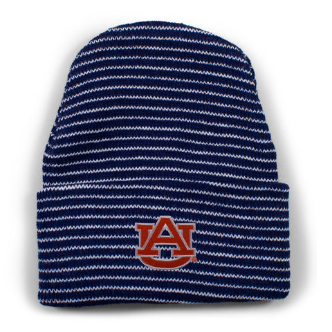 Two Feet Ahead - Auburn - Auburn Stripe Knit Cap