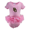 Two Feet Ahead - Baylor - Baylor Pin Dot Tutu Creeper