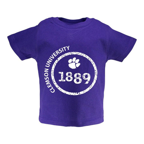 Two Feet Ahead - Clemson - Clemson Toddler Short Sleeve T Shirt Print