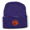 Two Feet Ahead - Clemson - Clemson Stripe Knit Cap