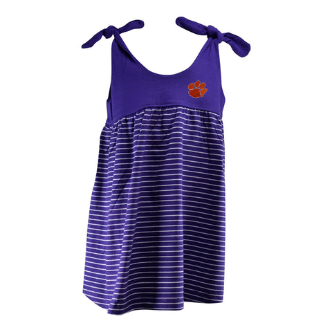 purple clemson dress Clemson State Girl's Heart Dress with Bloomers