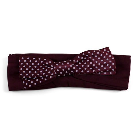 Two Feet Ahead - Texas A&M - Texas A&M Girl's Pin Dot Headband