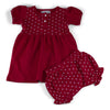 Two Feet Ahead - Infant Clothing - Girl's Heart Dress with Bloomers