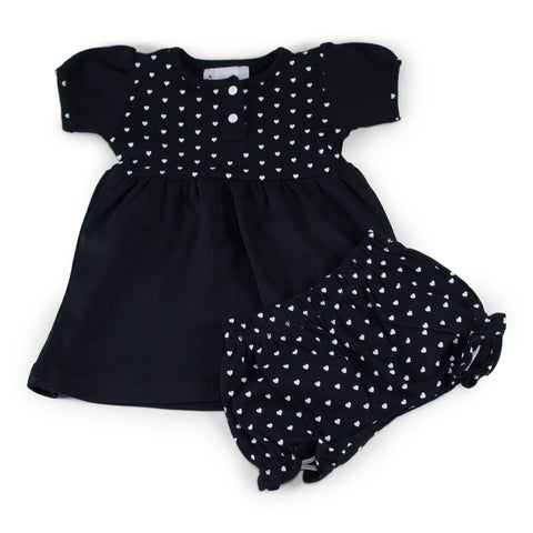 Two Feet Ahead - Infant Clothing - Girl's Heart Dress with Bloomers