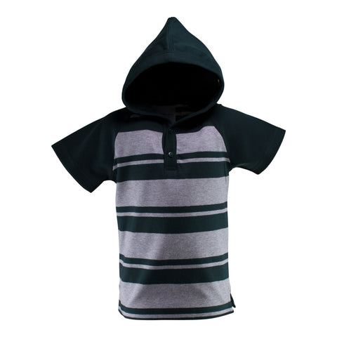 Two Feet Ahead - Infant Clothing - Toddler Short Sleeve Hooded Shirt
