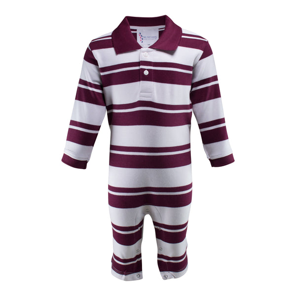 Boy Baby Rugby Rompers Infant Rugby Long Leg Romper – Two Feet Ahead