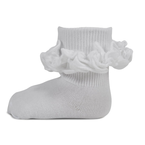 Two Feet Ahead - Socks - Girl's T-Shirt Ruffle Sock (1460)