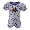 Two Feet Ahead - East Carolina - East Carolina Polka Dot Girl's Romper