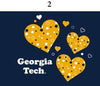 Two Feet Ahead - Georgia Tech - GA Tech Infant Lap Shoulder Creeper Print