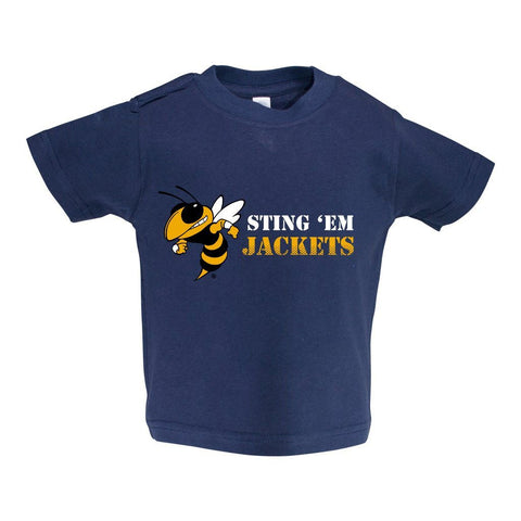 Two Feet Ahead - Georgia Tech - GA Tech Toddler Short Sleeve T Shirt Print