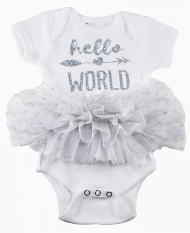 Two Feet Ahead - Infant Clothing - Girl's Hello World Tutu