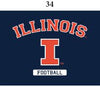 Two Feet Ahead - Illinois - Illinois Infant Lap Shoulder Creeper Print