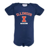 Two Feet Ahead - Illinois - Illinois Infant Lap Shoulder Creeper Print