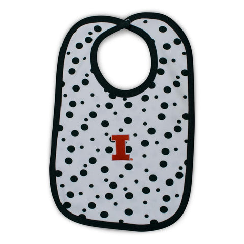Two Feet Ahead - Illinois - Illinois Polka Dot Bib
