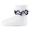 Two Feet Ahead - Socks - Girl's Double Ripple Edge Anklet (1410)