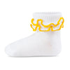 Two Feet Ahead - Socks - Girl's Double Ripple Edge Anklet (1410)