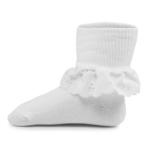 Two Feet Ahead - Socks - Girl's Eyelet Lace Anklet (1453)