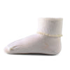 Two Feet Ahead - Socks - Girl's Nylon Picot Trim Anklet (1423)