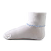 Two Feet Ahead - Socks - Girl's Nylon Picot Trim Anklet (1423)