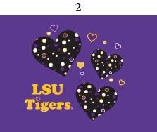 Two Feet Ahead - LSU - LSU Infant Lap Shoulder Creeper Print