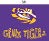 Two Feet Ahead - LSU - LSU Infant Lap Shoulder Creeper Print