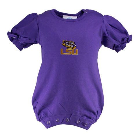 Two Feet Ahead - LSU - LSU Girl's Romper