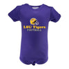 Two Feet Ahead - LSU - LSU Infant Lap Shoulder Creeper Print