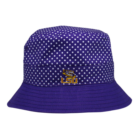 Two Feet Ahead - LSU - LSU Pin Dot Bucket Hat