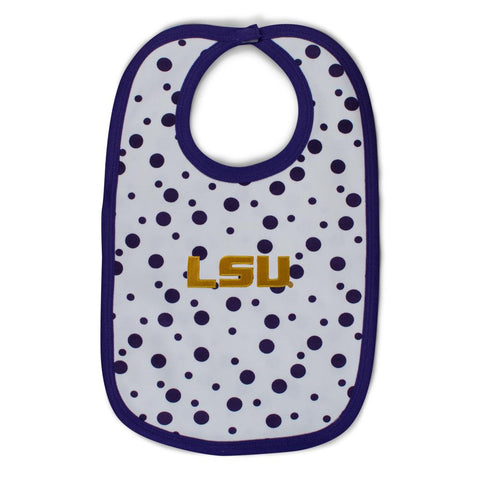 Two Feet Ahead - LSU - LSU Polka Dot Bib