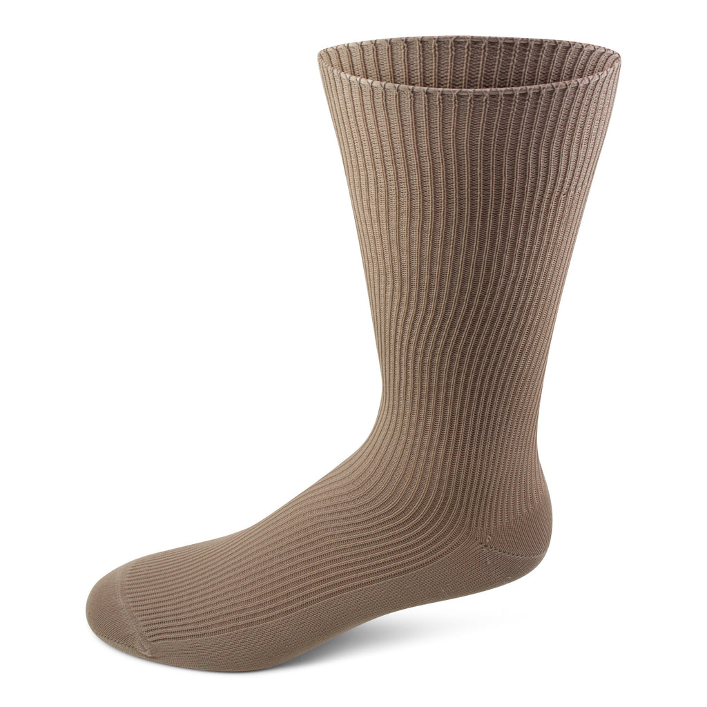 Two Feet Ahead Men's Ribbed Nylon Crew Sock