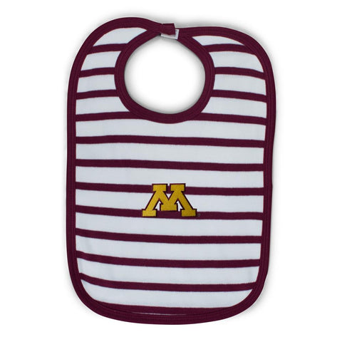 Two Feet Ahead - Minnesota - Minnesota Infant Stripe Knit Bib
