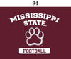Two Feet Ahead - Mississippi State - Mississippi State Infant Lap Shoulder Creeper Print
