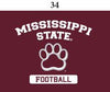 Two Feet Ahead - Mississippi State - Mississippi State Toddler Short Sleeve T Shirt Print