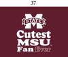 Two Feet Ahead - Mississippi State - Mississippi State Infant Lap Shoulder Creeper Print