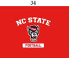 Two Feet Ahead - NC State - NC State Infant Lap Shoulder Creeper Print